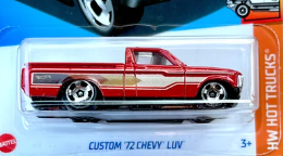 Hot Wheels 2024 #118/250 Custom '72 Chevy Luv, KROGER EXCLUSIVE, NEW/LOOSE, red