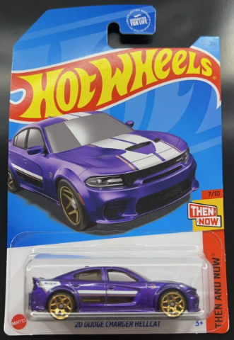 Hot Wheels 2023 #231/250 '20 Dodge Charger Hellcat, metalflake purple