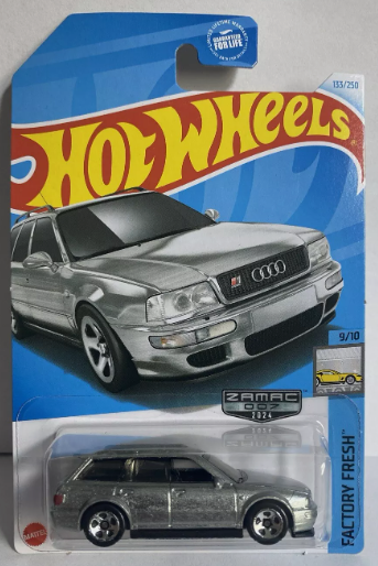 Hot Wheels 2024 #133/250 '94 Audi Avant RS2 ZAMAC, zamac
