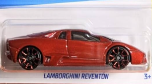 Hot Wheels 2023 #224/250 Lamborghini Reventón, NEW/LOOSE, metalflake red