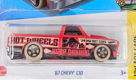 Hot Wheels 2024 #083/250 '67 Chevy C10, NEW/LOOSE, red