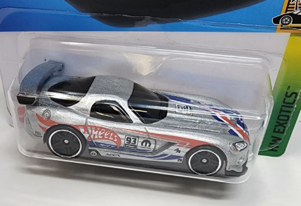 Hot Wheels 2024 #241/250 Dodge Viper SRT10 ACR, NEW/LOOSE, silver