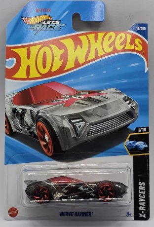 Hot Wheels 2025 #013/250 Nerve Hammer, clear smoke