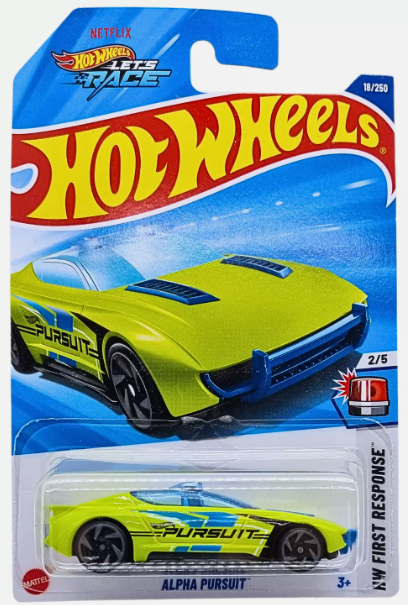 Hot Wheels 2025 #018/250 Alpha Pursuit, lime green