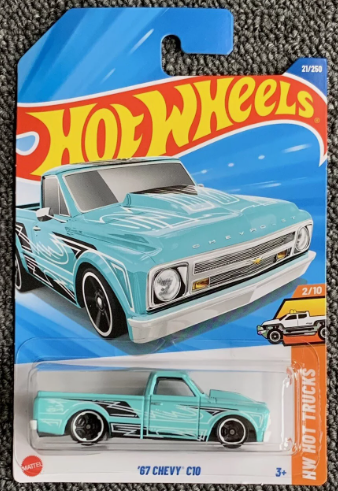 Hot Wheels 2025 #021/250 '67 Chevy C10, baby blue