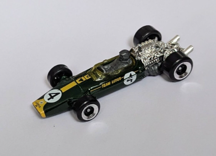 Hot Wheels 2024 #188/250 '67 Lotus TYPE 49, NEW/LOOSE, green/dark grey driver