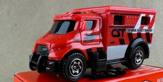 Matchbox MBX Armored Truck, NEW/LOOSE, red