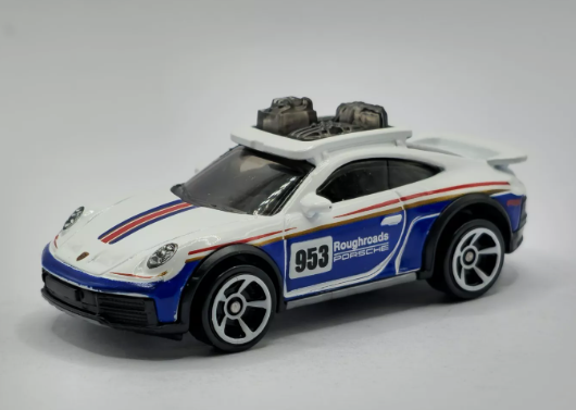 Hot Wheels 2024 #172/250 Porsche 911 Rallye, NEW/LOOSE, white/blue