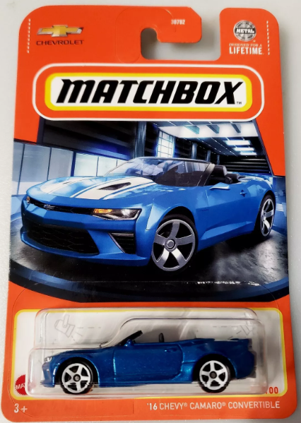 Matchbox 2024 #31/100 '16 Chevy Camaro Convertible, blue