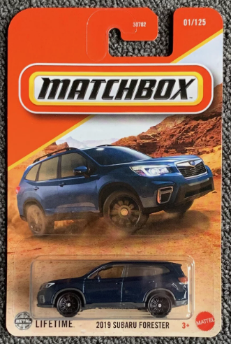 Matchbox 2025 #001/125 2019 Subaru Forester, dark blue