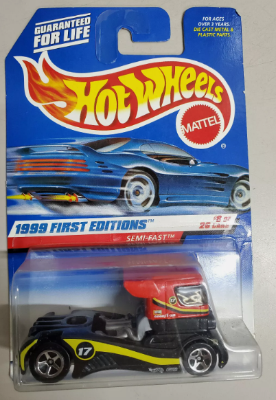 Hot Wheels 1999 #914 Semi Fast, black & red