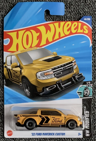 Hot Wheels 2025 #049/250 '22 Ford Maverick Custom, yellow