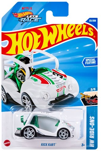 Hot Wheels 2025 #023/250 Kick Kart, white