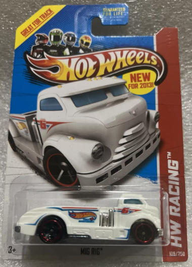 Hot Wheels 2013 #109/250 Mig Rig, white