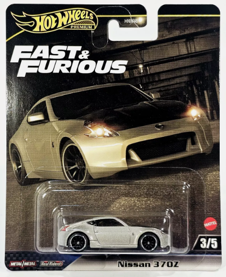 Hot Wheels Premium 2024 Fast & Furious 3/5 Nissan 370Z, grey