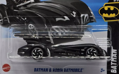 Hot Wheels 2025 #002/250 Batman & Robin Batmobile, NEW/LOOSE, black