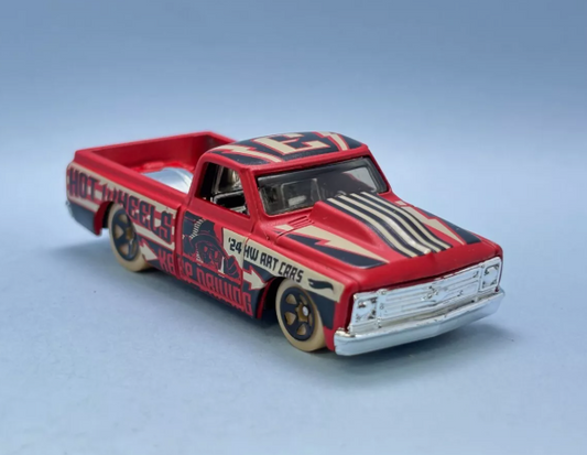 Hot Wheels 2024 #083/250 '67 Chevy C10, NEW/LOOSE, red