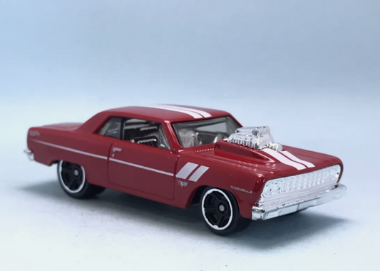 Hot Wheels 2024 #157/250 '64 Chevy Chevelle SS, NEW/LOOSE, red