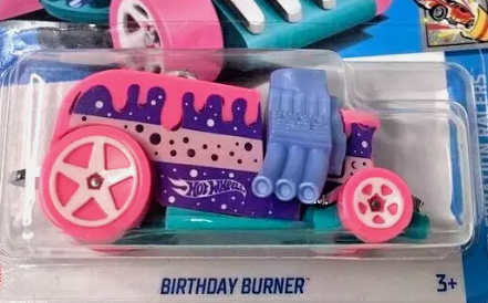 Hot Wheels 2024 #146/250 Birthday Burner, NEW/LOOSE, pink