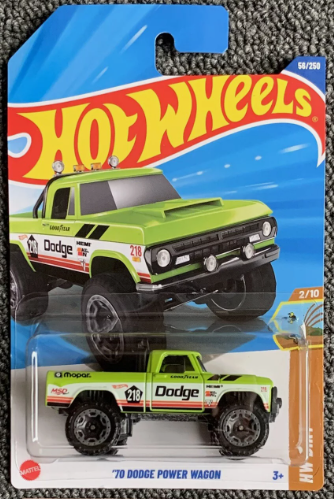 Hot Wheels 2025 #056/250 '70 Dodge Power Wagon, lime green