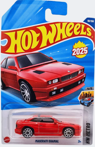 Hot Wheels 2025 #058/250 Maserati Shamal, red