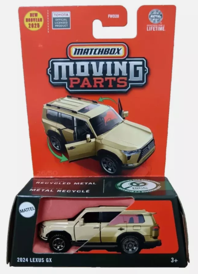 Matchbox 2025 Moving Parts 2024 Lexus GX, tan