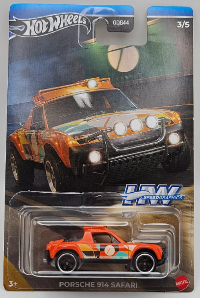 Hot Wheels 2024 Silver Label HW Speed Graphics Porsche 914 Safari, orange