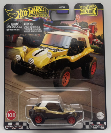 Hot Wheels Boulevard Series #108 Meyers Manx, gold