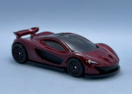 Hot Wheels 2024 #165/250 McLaren P1, NEW/LOOSE, maroon