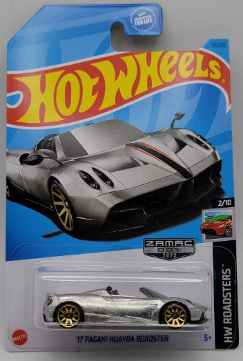 Hot Wheels 2023 #013/250 "Walmart Exclusive" '17 Pagani Huayra Roadster, ZAMAC