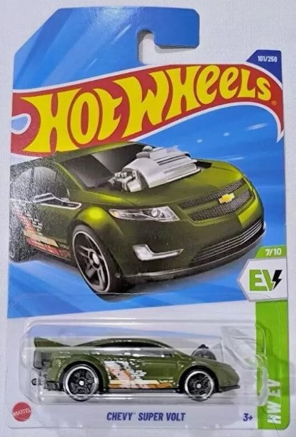 Hot Wheels 2025 #101/250 Chevy Super Volt, dark green