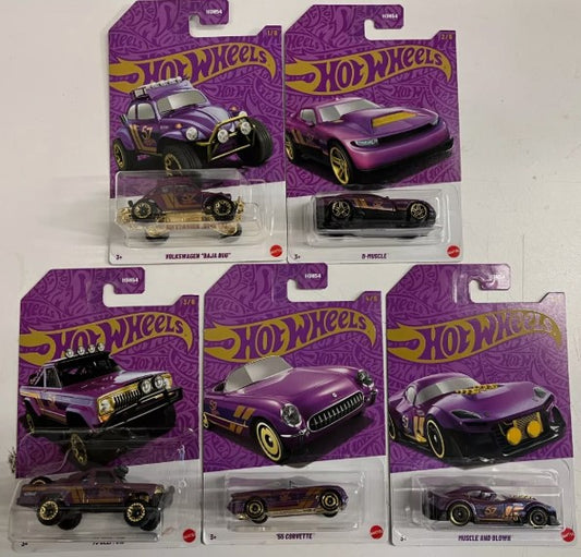 Hot Wheels 2025 57th Anniversary, mix A, cars 1-5, no chase
