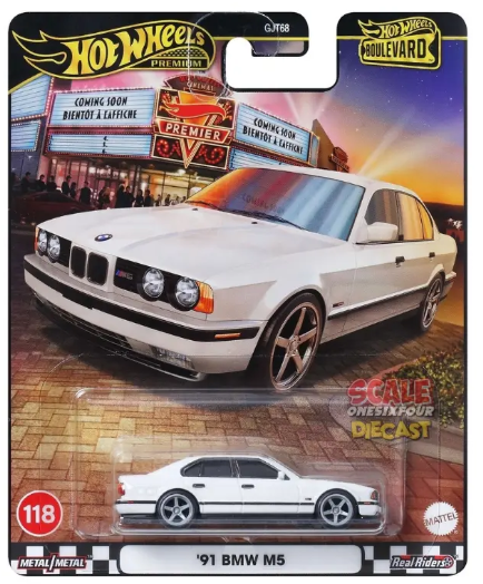 Hot Wheels Boulevard Series #118 '91 BMW M5, white