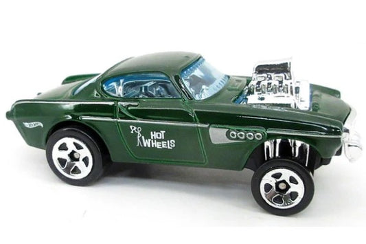 Hot Wheels 2023 #001/250 Volvo P1800 Gasser, NEW/LOOSE, forest green