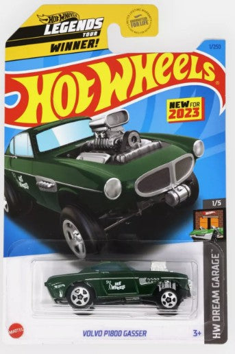 Hot Wheels 2023 #001/250 Volvo P1800 Gasser, forest green
