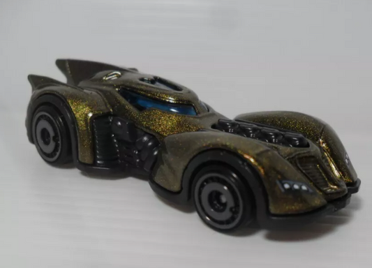 Hot Wheels 2025 #054/250 Arkham Asylum Batmobile, NEW/LOOSE, dark gold