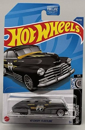 Hot Wheels 2022 #155/250 '47 Chevy Fleetline, black (Mooneyes)