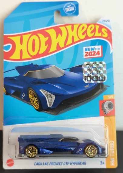 Hot Wheels 2024 #123/250 Cadillac Project GTP Hypercar, blue - FACTORY SEALED