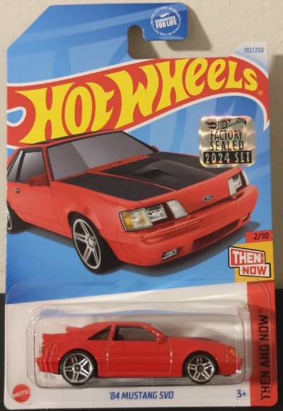 Hot Wheels 2024 #192/250 '84 Mustang SVO, red - FACTORY SEALED