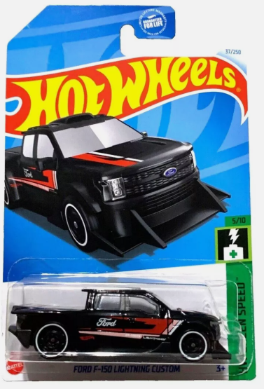 Hot Wheels 2024 #037/250 Ford F-150 Lightning Custom, black