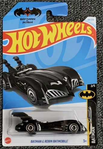 Hot Wheels 2024 #054/250 Batman & Robin Batmobile, black