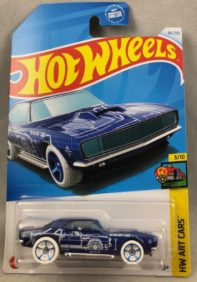 Hot Wheels 2024 #084/250 '67 Camaro, indigo blue