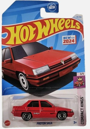 Hot Wheels 2024 #041/250 Proton Saga, red