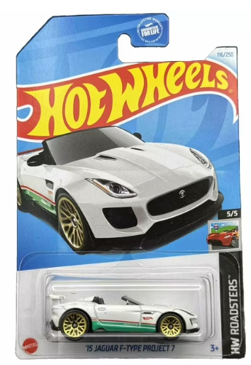 Hot Wheels 2024 #116/250 '15 Jaguar F-Type Project 7, white