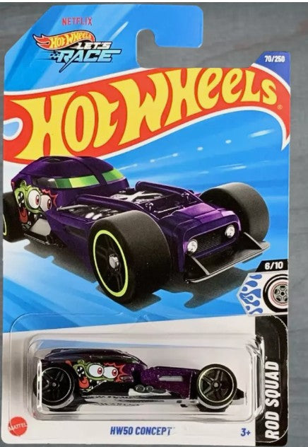Hot Wheels 2025 #070/250 HW50 Concept, purple