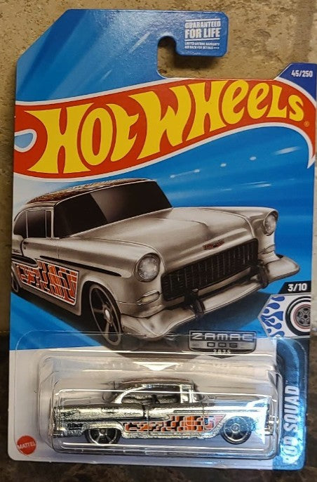 Hot Wheels 2025 #045/250 '55 Chevy, WALMART EXCLUSIVE, ZAMAC