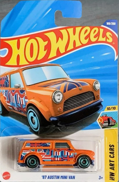 Hot Wheels 2025 #169/250 '67 Austin Mini Van, orange