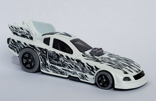 Hot Wheels 2024 #112/250 Mustang Funny Car, NEW/LOOSE, white