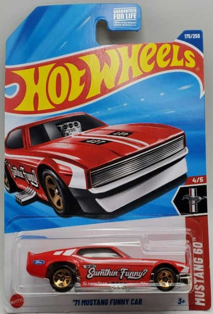 Hot Wheels 2025 #175/250 '71 Mustang Funny Car, red