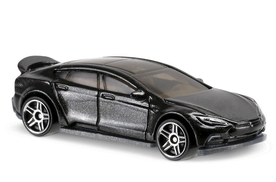 Hot Wheels 2017 #043/365 Tesla Model S, NEW/LOOSE, metalflake black